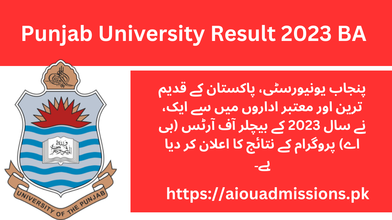 Punjab University Result 2023 BA