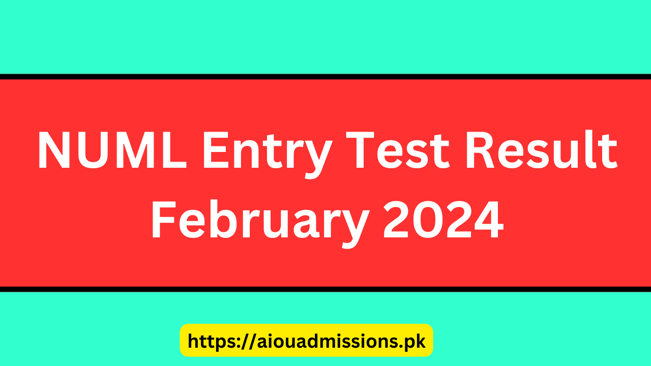 A Beginner's Guide to the NUML Entry Test Result: February 2024
