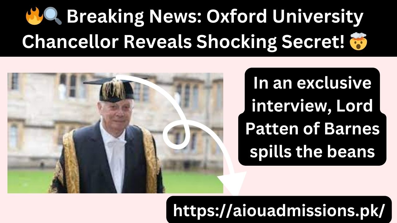 Oxford University Chancellor